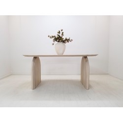 CURV Dining Table - Oval Top, Beveled Edges, Modern Design, Custom Sizing