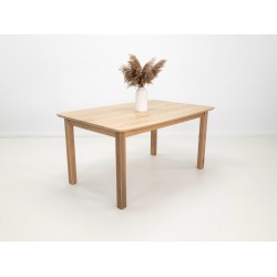 COLE Dining Table - White Oak, Ribbed Legs, Bowed Top, Custom Sizing