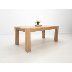 Custom Seawashed JAQI Dining Table - Cerused White Oak, Breadboard Ends, Parsons Style - Heirloom Dining Table