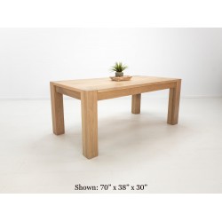 Custom Seawashed JAQI Dining Table - Cerused White Oak, Breadboard Ends, Parsons Style - Heirloom Dining Table