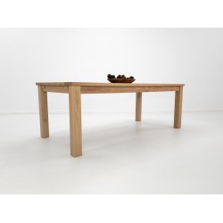 JONA Dining Table - White Oak, Beam Legs, Parsons Design, Custom Sizing, Optional Table Extensions